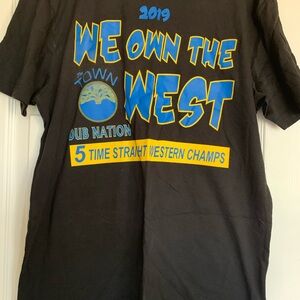 2019 Golden State Warriors Dub Nation Black Tee brand New size Large